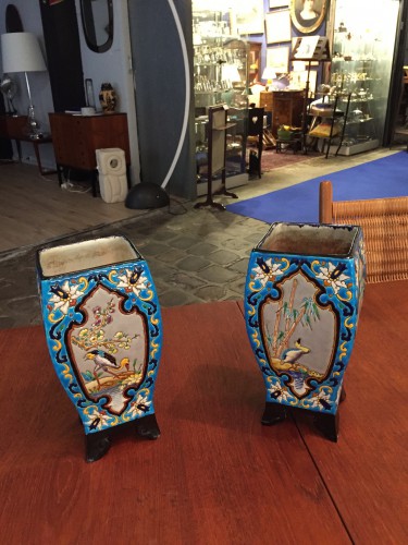 Paire de vases en céramique de Bordeaux