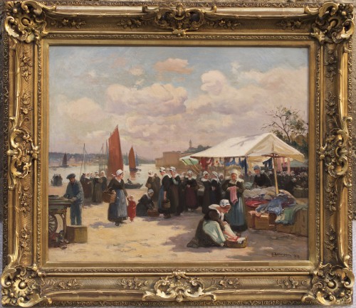 Henri Barnouin: Scène de marché