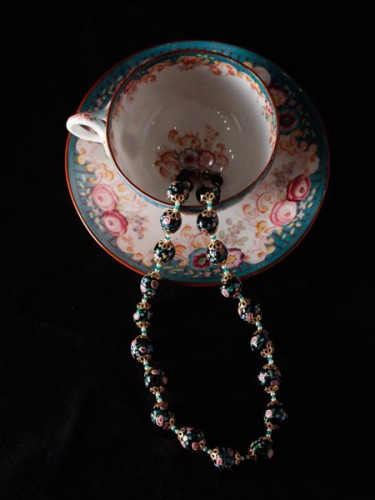 Collier en verre de Murano, années 1920