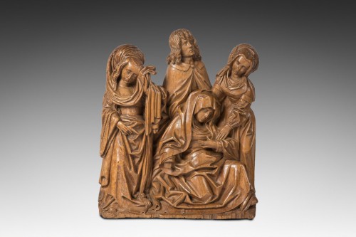 l’évanouissement de la vierge bois de tilleul époque début du XVI eme Siècle