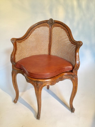 Fauteuil de bureau d’époque Louis XV.