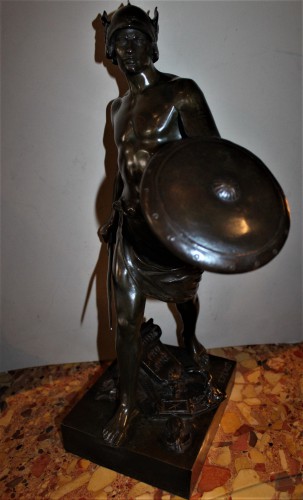 Guerrier en bronze signé E.PICAULT