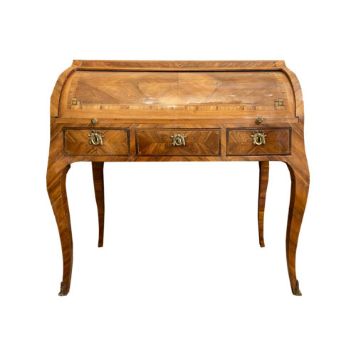 Élégant bureau à cylindre estampillé Pierre Roussel , d’époque Louis XV