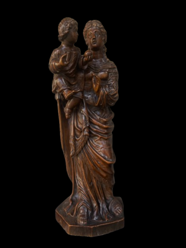 Statue de Vierge à l’enfant XVIIIème